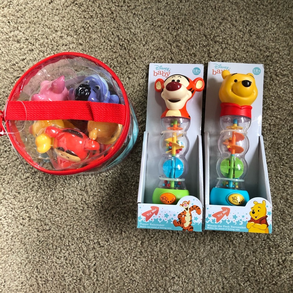 Brand New Disney Baby Toy Lot Winnie The Pooh